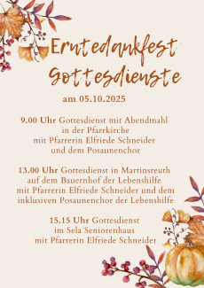 Erntedankfestgottesdienst
