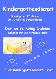 Kindergottesdienst Januar 2024